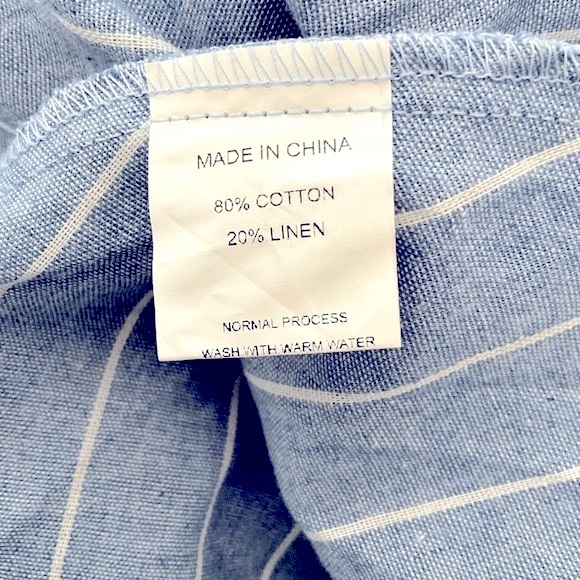 NWT ππ€Simplee Apparel linen blend midi dress size L, has pockets! π€π - Picture 5 of 8